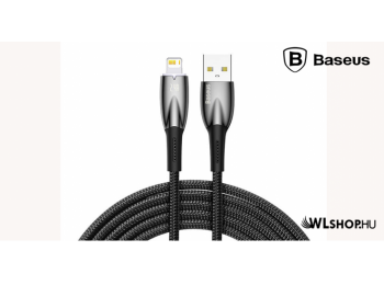 Baseus Glimmer Lightning adat/töltő kábel 2,4A 2m - Feket