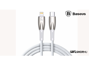 Baseus Glimmer Lightning /USB-C adat/töltő kábel 2,4A 1m 