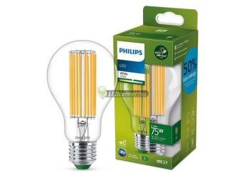PHILIPS ultrahatékony 5,2W=75W 1095 lumen LED E27 körteég