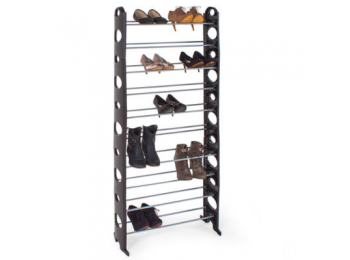 10 soros cipőtároló- fekete