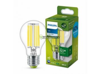 PHILIPS ultrahatékony 4W=60W 840 lumen LED E27 körteégő, természetes fehér 3évG 9290030668