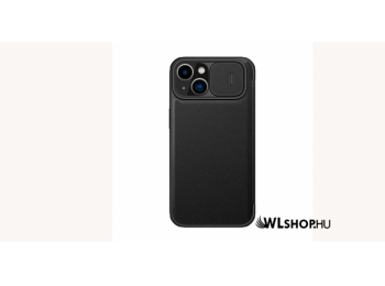 Apple iPhone 14 Qin Pro prémium bőrtok Nillkin - Fekete