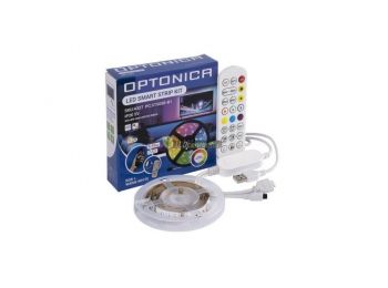 RGB+WW 60 LED/m usb tv okos háttérvilágítás, 5V, 8W, 2m