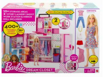 Mattel Barbie - Álom öltöző szoba játékszett babával 