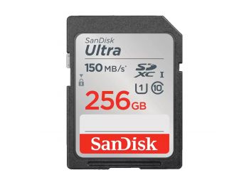 SanDisk SDXC™ Ultra™ 256GB  memóriakártya (150 MB/s se