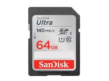 SanDisk SDXC™ Ultra™ 64GB memóriakártya (140 MB/s seb.) UHS-1, class 10