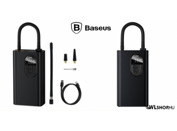 Baseus mini hordozható autókompresszor akkumulátorral 2500 mAh 54W 150 PSI - Fekete
