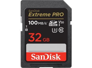 SanDisk Extreme PRO SDHC™ 32 GB memóriakártya (100MB/s olvasási / 90MB/s írási sebesség) UHS-1, C...
