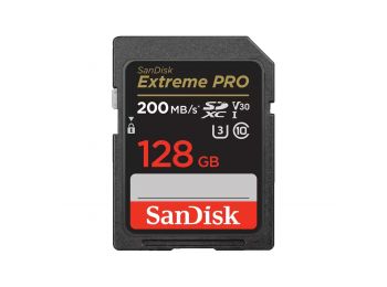 SanDisk Extreme PRO SDXC™ 128 GB memóriakártya (200MB/s olvasási / 90MB/s írási sebesség) UHS-1, ...