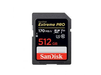 SanDisk Extreme PRO SDXC™ 512 GB memóriakártya (200MB/s olvasási / 140MB/s írási sebesség) UHS-1,...