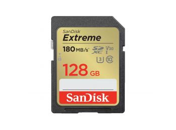 SanDisk Extreme SDXC™ 128GB memóriakártya(180MB/s olvasási / 90MB írási sebesség ) UHS-I, Class 1...
