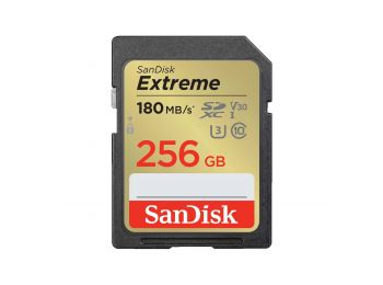 SanDisk Extreme SDXC™ 256GB memóriakártya(180MB/s olvas