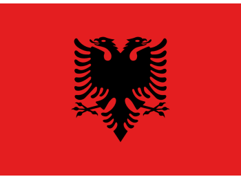 Nemzeti lobogó ország zászló nagy méretű 90x150cm - Albánia, albán