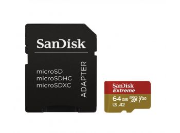 SanDisk  microSDXC™ Mobile Extreme™ 64GB memóriakártya + adapter, (170 MB/s olvasás 80MB/s írási ...
