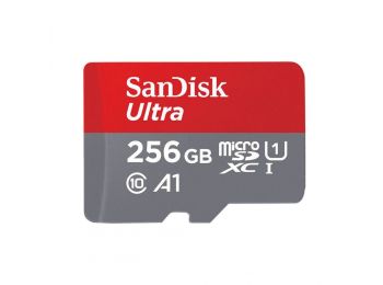 SanDisk  microSDXC™ Mobile Ultra™ 256GB memóriakártya, + adapter, (150MB/s) class 10, A1