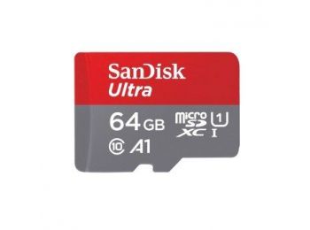 SanDisk  microSDXC™ Mobile Ultra™ 64GB memóriakártya, + adapter, (140MB/s) class 10, A1