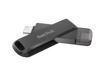 SanDisk iXpand™ 64GB Flash Drive Luxe USB-C + Ligthning cs