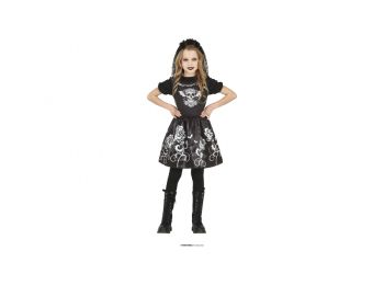 Sötét goth táncos kislány jelmez (méret: 5-6 éves)