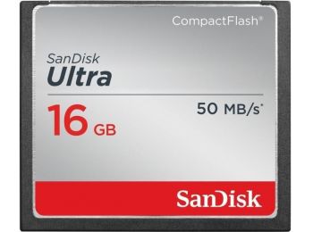 SanDisk Ultra CF 16GB memóriakártya (50MB/s)