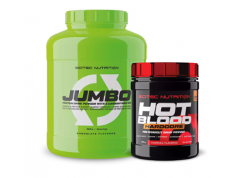 Jumbo 3520g + Hot Blood Hardcore 375g Scitec Nutrition