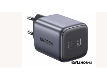 UGREEN Nexode mini hálózati tőltő 2x USB-C PD3.0, QC4.0,
