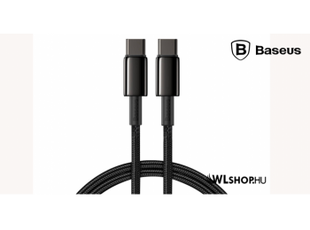 Baseus Tungsten Gold USB-C/USB-C kábel 100W 1 m -Fekete