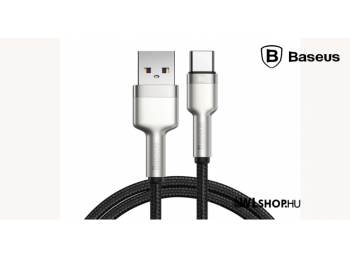 Baseus Cafule USB/USB-C adat/töltőkábel PD 66W 1 m - Fekete