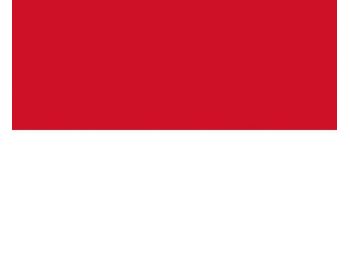 Nemzeti lobogó ország zászló nagy méretű 90x150cm - Monaco, monacoi