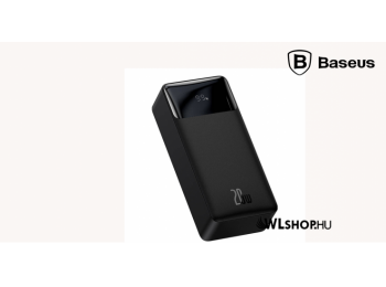 Baseus Bipow 30000mAh külső akkumulátor 20W 2xUSB + USB-C + mikro USB - Fekete