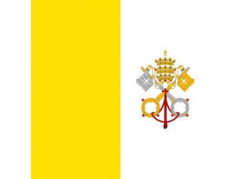 Nemzeti lobogó ország zászló nagy méretű 90x150cm - Vatikán, Vatikánváros, vatikáni