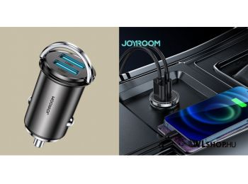Joyroom autós töltő 2xUSB 3.1A (C-A48) - Sötétszürke