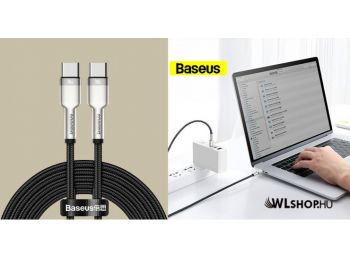 Baseus Cafule adat/töltőkábel USB-C/USB-C 100W 2m - Feket