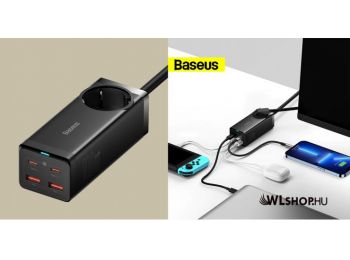 Baseus GaN3 Pro Töltő / Elosztó, 2xUSB + 2xUSB-C + AC, 10