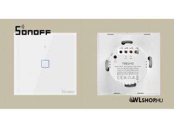 Sonoff Wi-Fi-s 1 csatornás érintős, okos villanykapcsoló