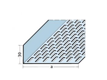 Szellőzőprofil fekete 70/30 mm, 2,5 m/szál