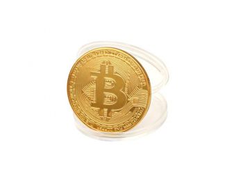 Bitcoin kriptopénz dísz érme, díszérem