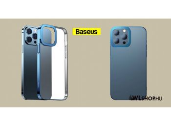 iPhone 13 Pro átlátszó Glitter tok Baseus - Kék
