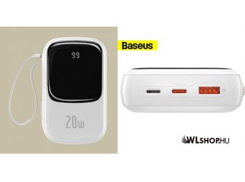 Baseus Q-Pow Pro power bank 20000 mAh 22,5W USB-C kábellel 