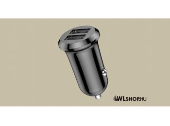 Vipfan C01 2x USB 12W autós töltő - Fekete