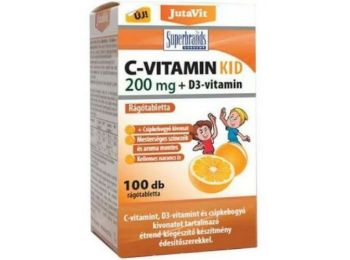 Jutavit C-vitamin kid 200mg+D3-vitamin kapszula 100db