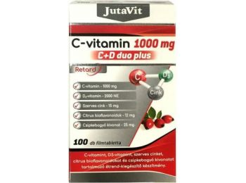 Jutavit C-vitamin 1000mg+D-vitamin duo plus tabletta 100db