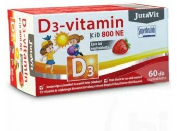Jutavit D3-vitamin 800NE epres rágótabletta 60db