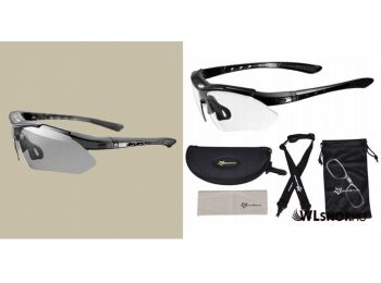 Rockbros 10143 fotokróm lencsés kerékpáros szemüveg UV400 - Fekete keret