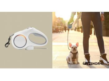 PetKit Go Shine Interaktív póráz LED fénnyel, 4,5 m - Fe