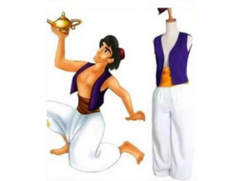 Aladdin felnőtt halloweeni farsangi jelmez szett (méret:160)