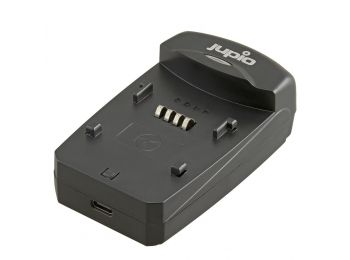 Jupio cserélhető adapteres akkumulátor töltő USB-C beme