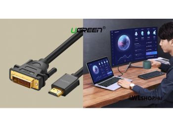 UGREEN HDMI - DVI kábel 1080p@60Hz 3m (HD106) - Fekete