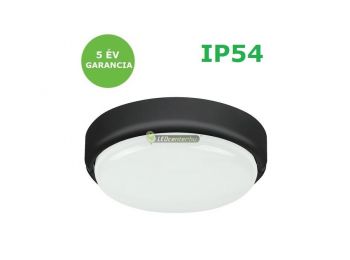 Rábalux HORT fekete kerek IP54 LED 15W kültéri mennyezeti