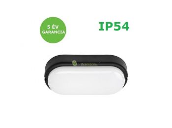 Rábalux HORT fekete ovális IP54 LED 15W kültéri mennyeze