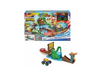 Mattel Monster Trucks mocsári kaland színváltó autóval 